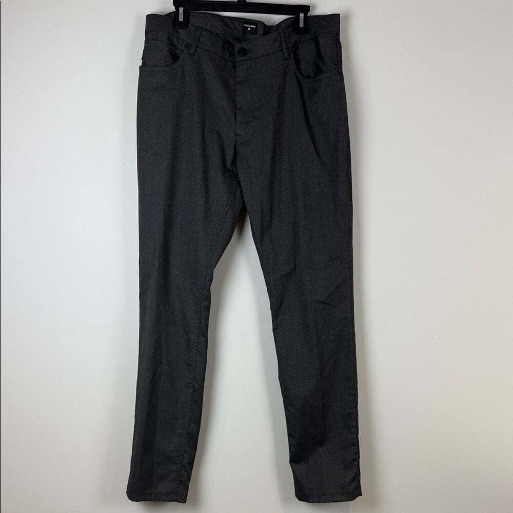 Strellson Men's Robin Slim Fit Dark Gray Straight Pants Size 38